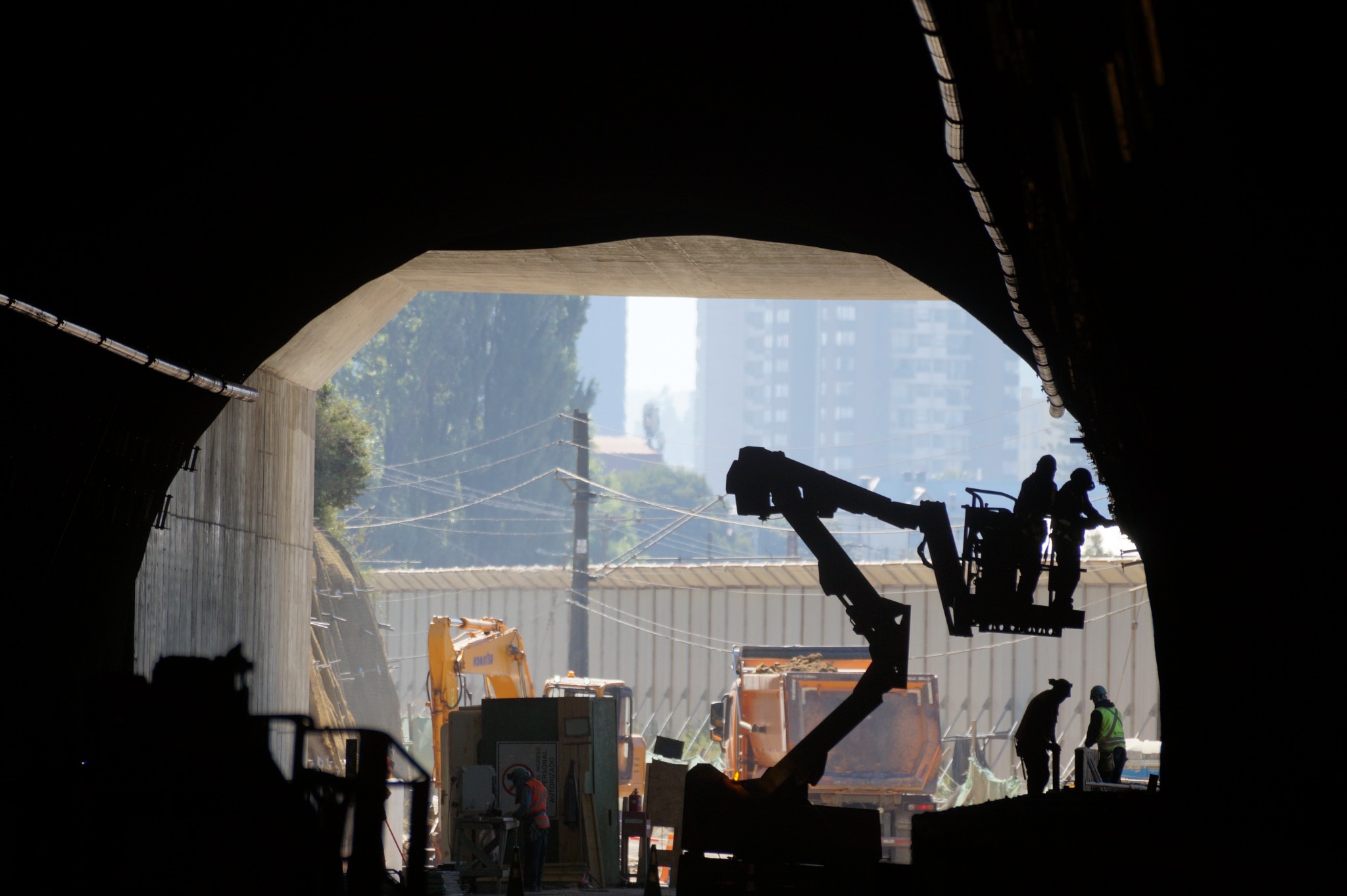 Obra en túnel